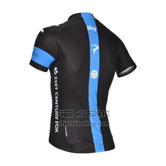 2014 Fietskleding Sky Zwart en Wit Korte Mouwen en Koersbroek